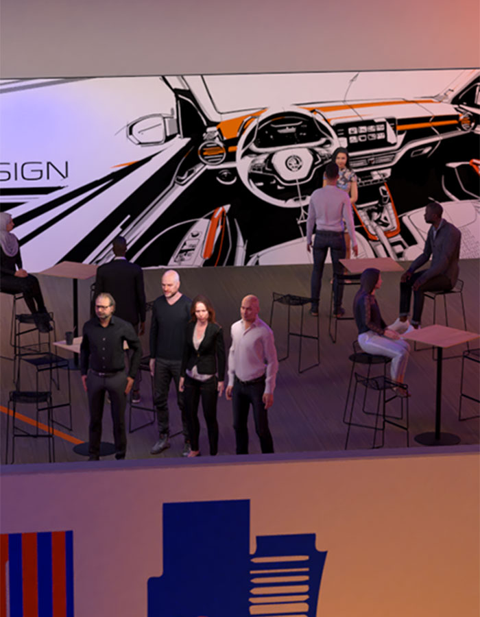 Example screenshot of the web app of the Škoda Fabia Digital World Premiere