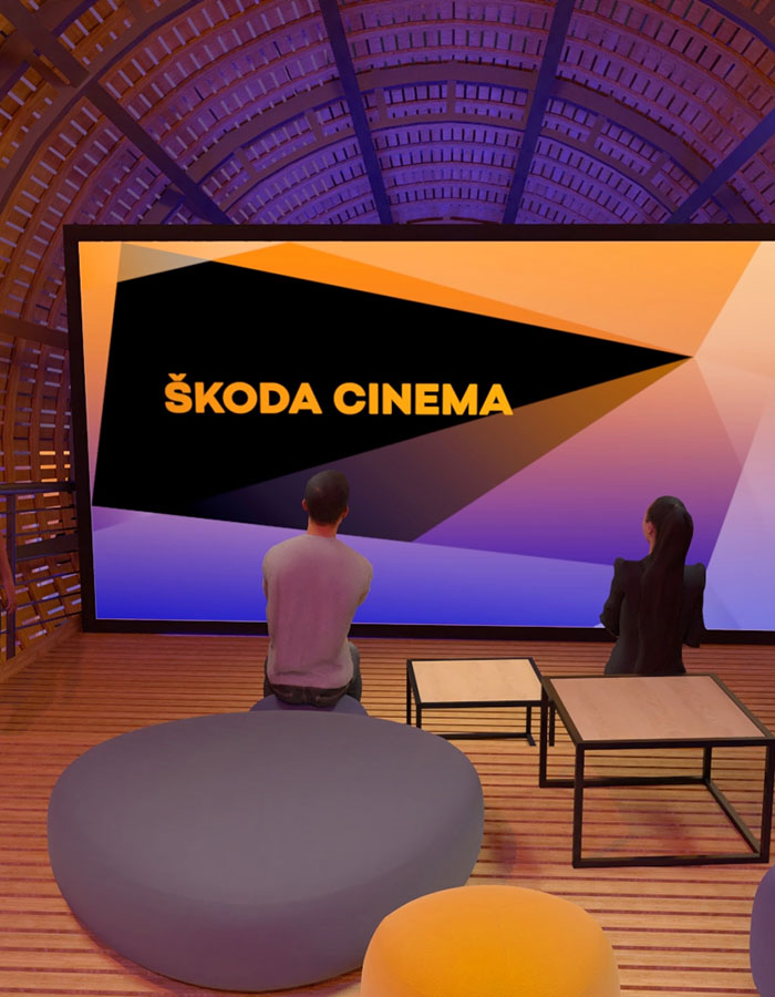 Example screenshot of the web app of the Škoda Fabia Digital World Premiere